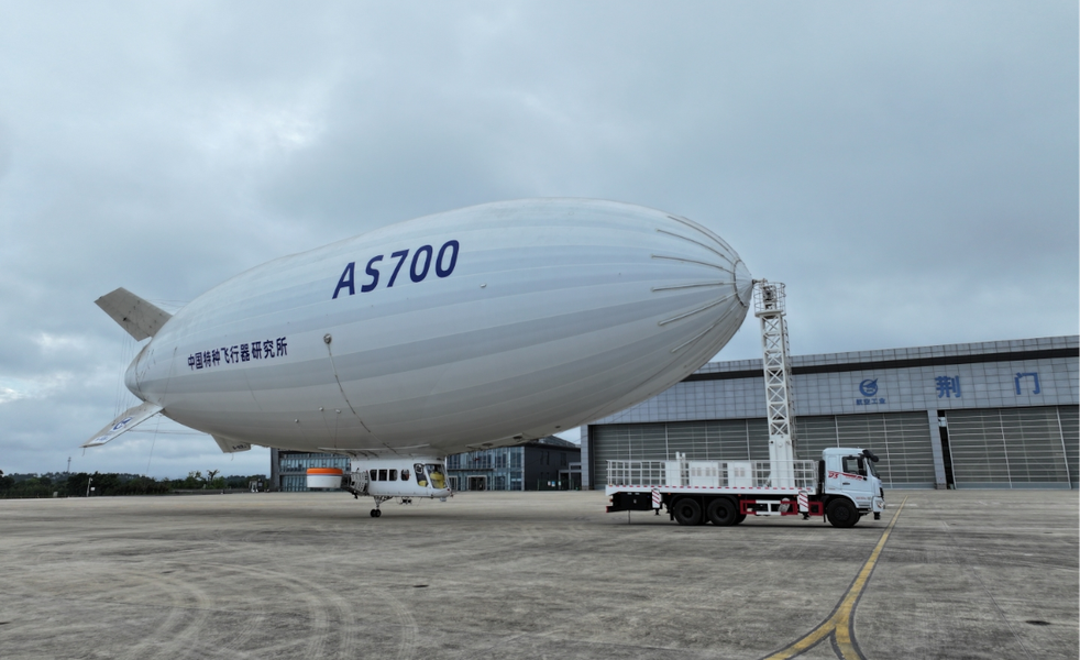 Chinese Airship AS700 Completes Its Maiden Voyage