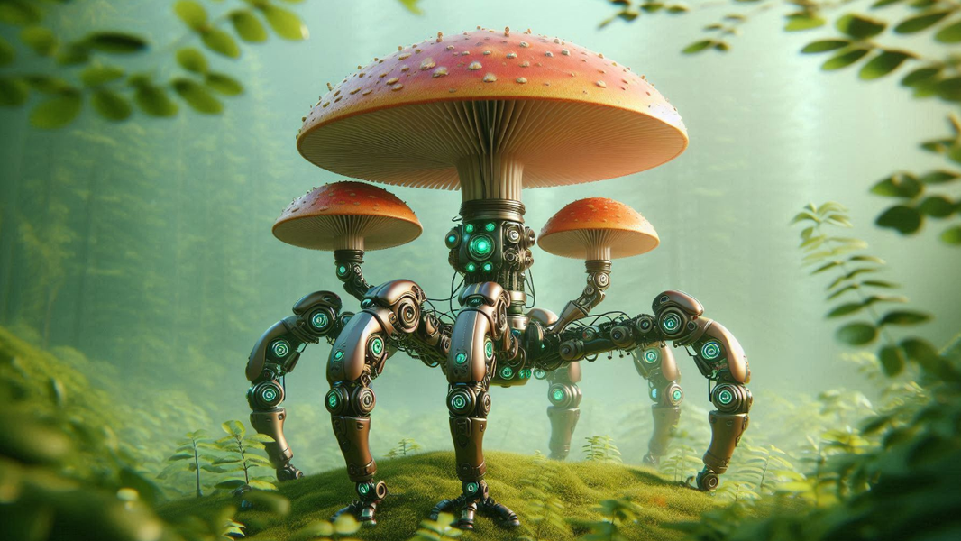 Neuralink for Fungi: A Fungus Involuntarily Controls a Robot