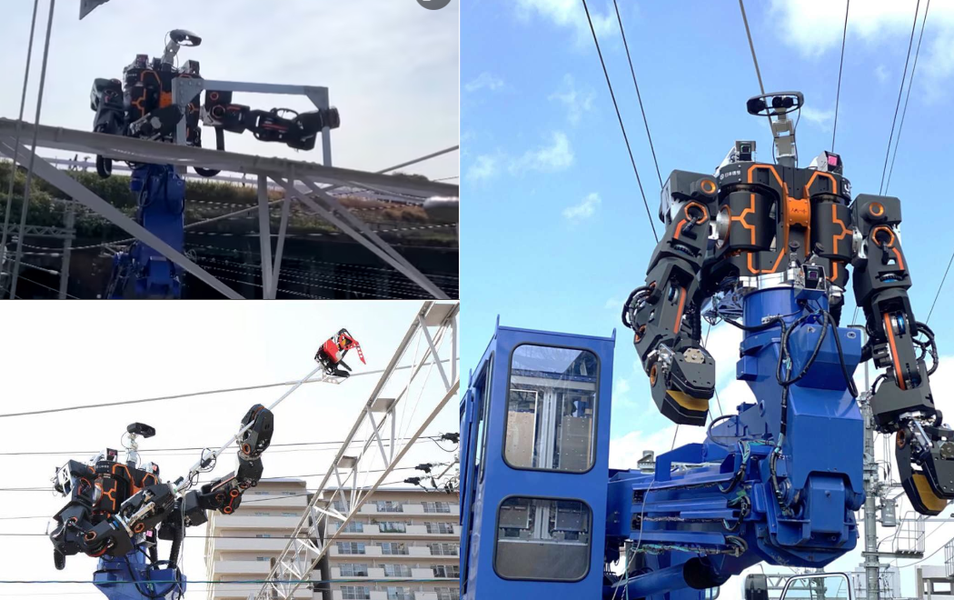 Giant VR-Controlled Robot Tackles Japanese Train Maintenance