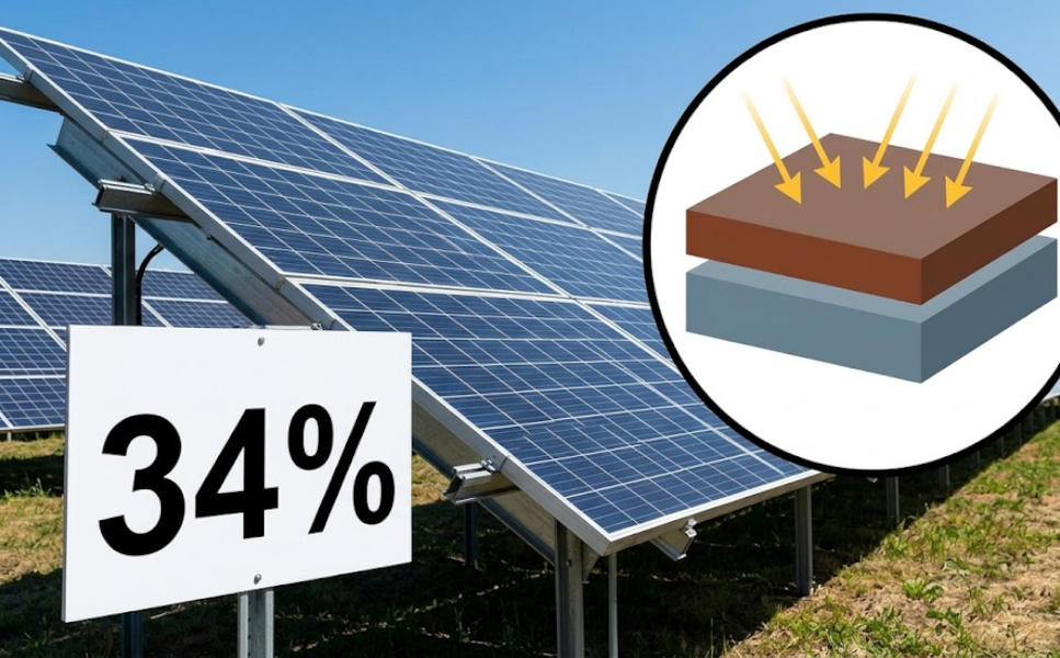 Chinese Innovation Boosts Perovskite/Silicon Tandem Solar Cell Efficiency to 34%